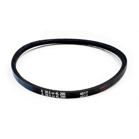 D&D A26.5/4L285 Classical V-Belt, 28 1/2 in Outside Length, 1/2 in Top Width, 1 Ribs A26.5/4L285